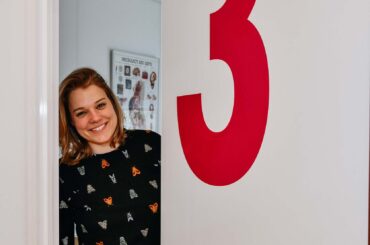 Aileen de Vogel, diëtist, tijdens een adviesgesprek